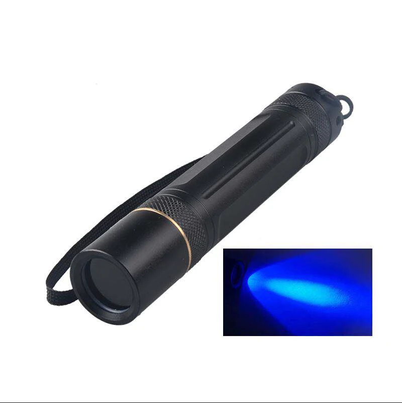 

TOPCOM Black Lens UV Flashlight Powerful 5W LED Mini UV Black Light Pet Urine Stains Detector Scorpion Hunting