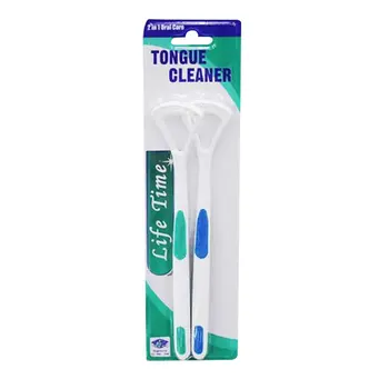 

Ergonomic Design Deep Cleaning Oral Expert Promotion Tongue Coating Brush Cleaner Scraping Tongue Brush 2 Pack