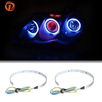 

POSSBAY 360 Degree Demon LED Halo Rings Red/Green/Yellow/Purple/White/Blue Devil Eyes Car Head Light Projector Lens