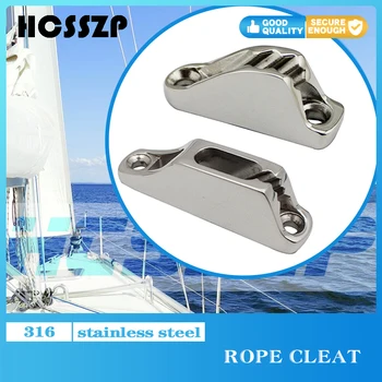 

2PCS Stainless Steel Marine Sailing Rope Cam Cleats 18x48mm/18x81mm Flip Up Clam Clamp Jam Cleat For Sailboat Yacht Hardware