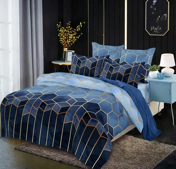 

Luxury Bedding Set Geometric Nordic Simple Bedding Simple Queen King Sizes Duvet Cover Pillowcase 3 pieces polyester