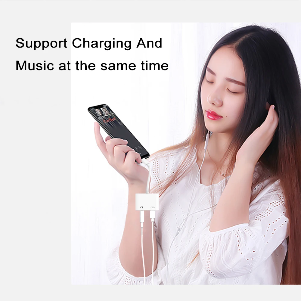 USB C к разъему для наушников двойного типа цифровой аудио сплиттер адаптер