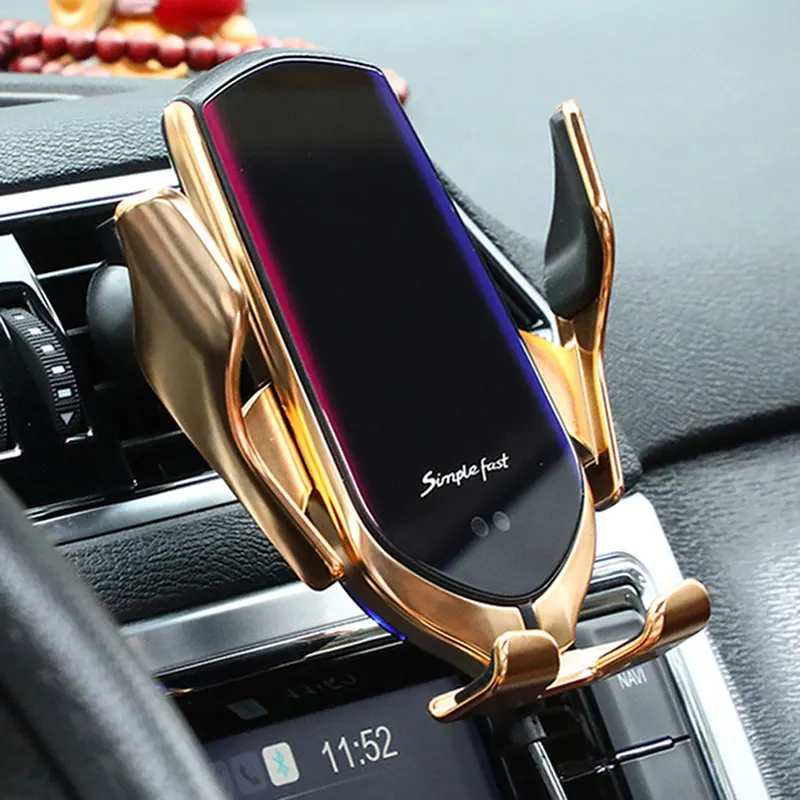Suporte do Telefone Carro para o Iphone Carregador de Ventilação qi sem Fio Floveme Inteligente Sensor Infravermelho 12 11 Xiaomi 10w ar Suporte Montagem r2 16 Carregadores sem Fio
