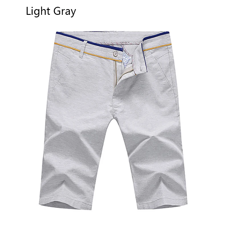 Hot Summer Fashion Regular Style Mens Shorts Casual Cotton Slim Bermuda Beach Shorts Joggers Trousers Knee Length Shorts