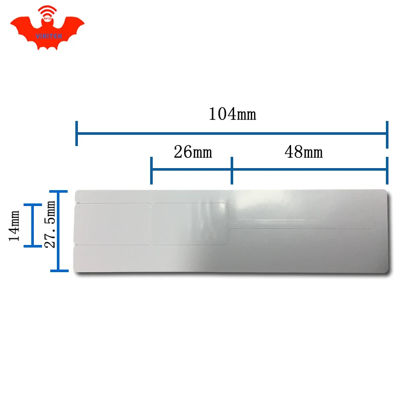 UHF RFID ювелирные изделия часы тег EPC 6C стикер 915 м 868 860 960 МГц NXP U код 7 adhensive печатная