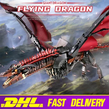 

Game Series Building Blocks Bricks The MOC-39717 Red Fire Dragon Model Diy Assemble Toys Christmas Gift Kid