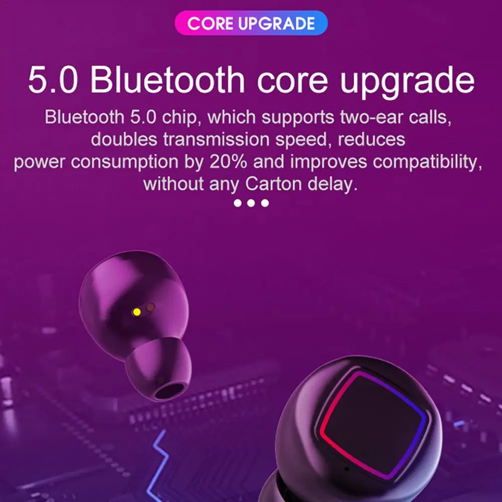 2019 беспроводные Bluetooth наушники Hifi стерео спортивные вкладыши водонепроницаемые