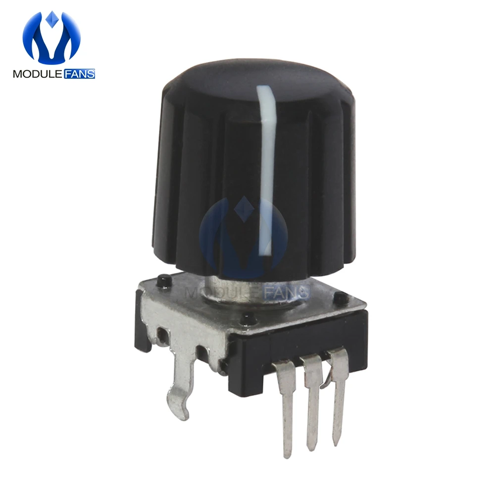 

5PCS 360 Angle Degree Rotary Encoder EC12 Audio Digital Potentiometer 15mm Handle 10mA 20 Pulse For Arduino PIC Microcontroller