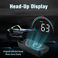 M8 автомобиля HUD Дисплей OBD2 II EUOBD превышение скорости Предупреждение Системы проектор лобовое стекло авто электронный бортовой компьютер Но...