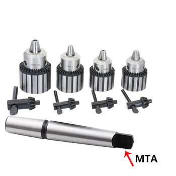 

1set Precision morse cone MT2 MT3 MT4 B10 B12 B16 light Duty key Drill Chuck 0.6-6mm 1.5-13mm 1-10MM Taper Arbor CNC machine