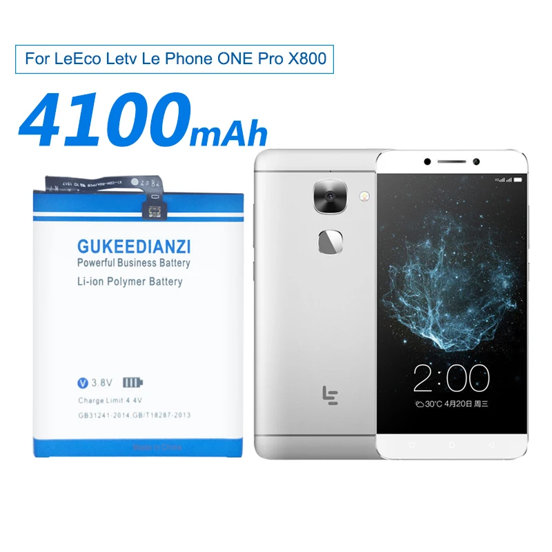 GUKEEDIANZI 4100 мАч LT55A сменная батарея для LeEco Letv Le Phone ONE Pro X800 литий-полимерные аккумуляторы