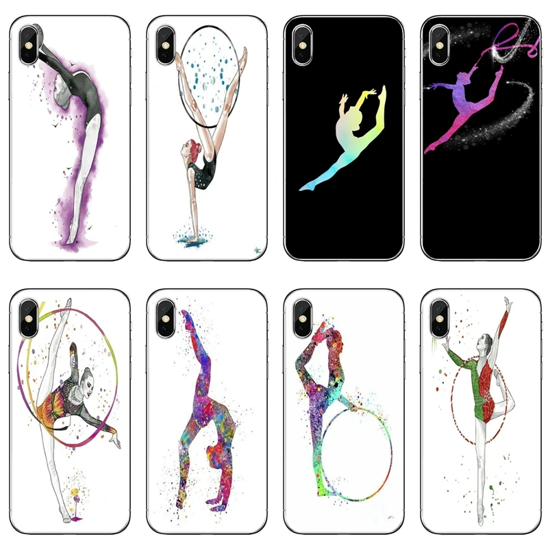 Painting Girl Sport Gymnastic Silicone Phone Case For Xiaomi Redmi 9T 9C 9A 7 7A K20 6 6A S2 Redmi Note 9S 9T 9 8 8T 7 6 5A Pro xiaomi leather case glass