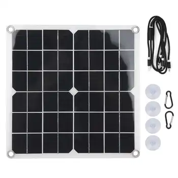 

Monocrystalline Solar Panel Flexible USB Output for Pet Cage Vent Outdoor Electronic Device Charging