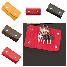 Модные подарки, держатель для ключей, органайзер, менеджер, лакированная кожа, пряжка, чехол-бумажник для ключей, автомобильный брелок для женщин и мужчин