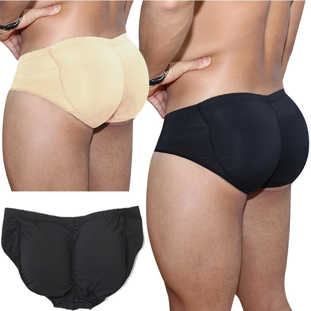 Men's Padded Underwear Butt Lifter Underwear Panties Strengthening Sexy  Front + Back Hips Butt Lift Briefs Fake Ass Body Shaper - Shapers -  AliExpress