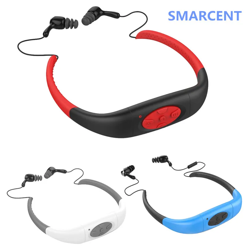 

4GB 8GB Waterproof Sport Stereo MP3 mp4 Player Earphone with FM Radio for Swimming Surfing Sport Music Player With Radio