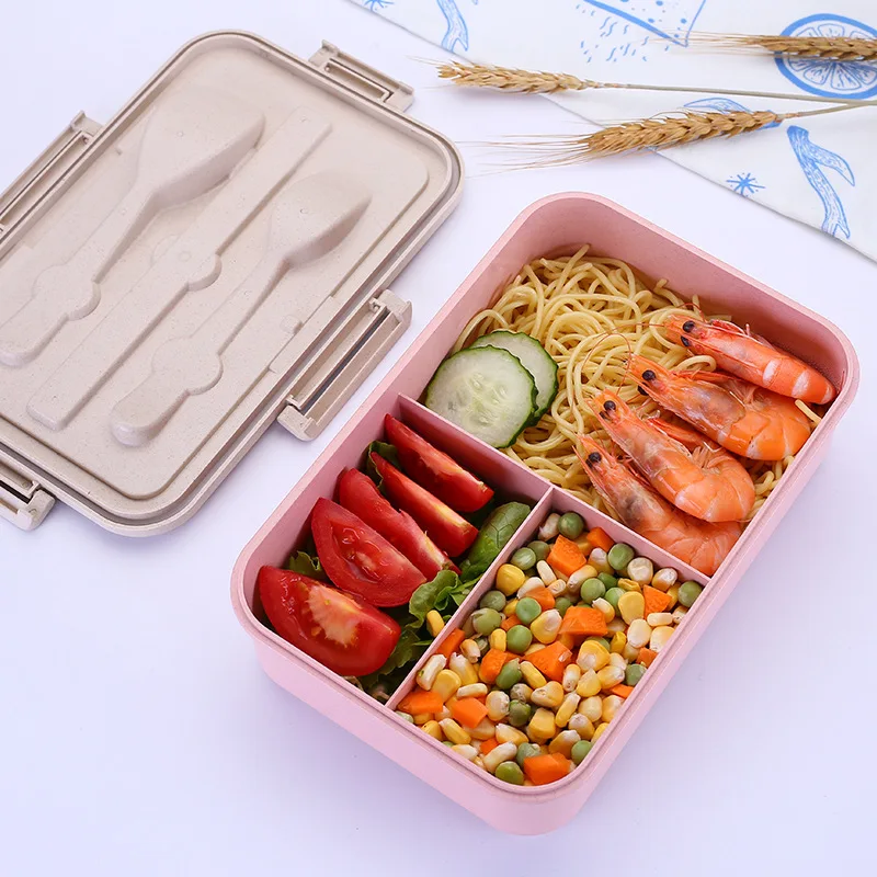 Герметичный Ланч-бокс милый креативный большой емкости Bento box для дома и офиса студенческий Портативный прочный простой детский пищевой контейнер