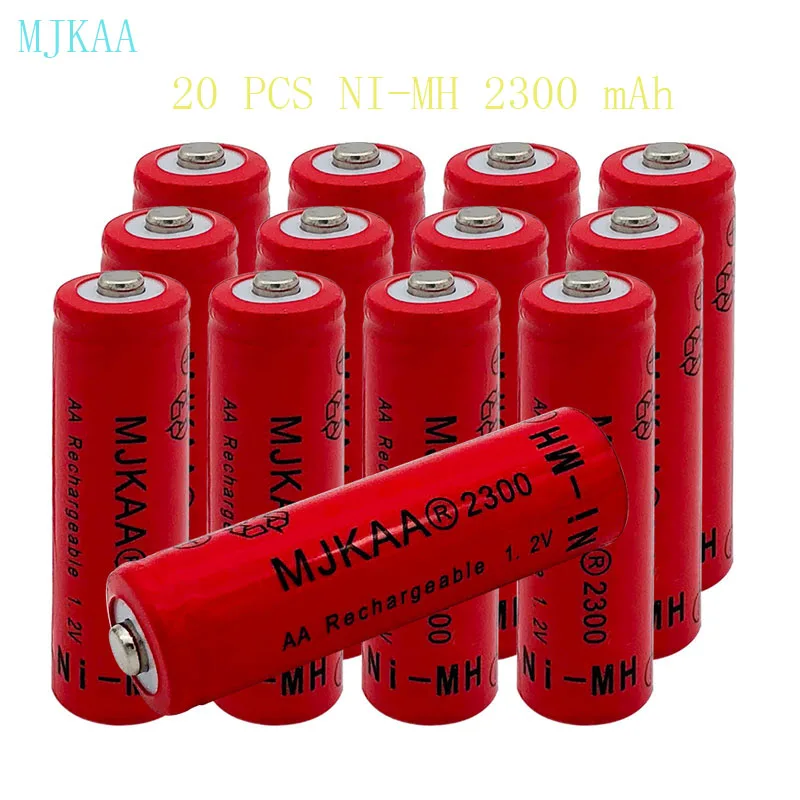 

20 PCS/ New 2019 NI MH - 2300 Mah 1.2 V AA Battery Is Suitable for The LED Flashlight Watches Microphone