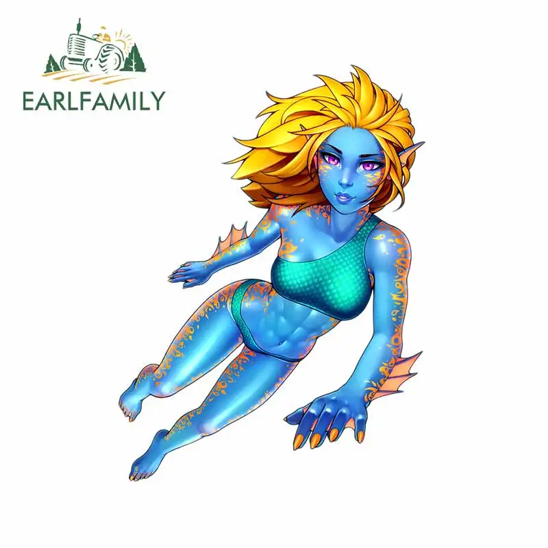 EARLFAMILY 13 см x 9 6 с нарисованной девочкой ремонт автомобиля стикер аксессуары