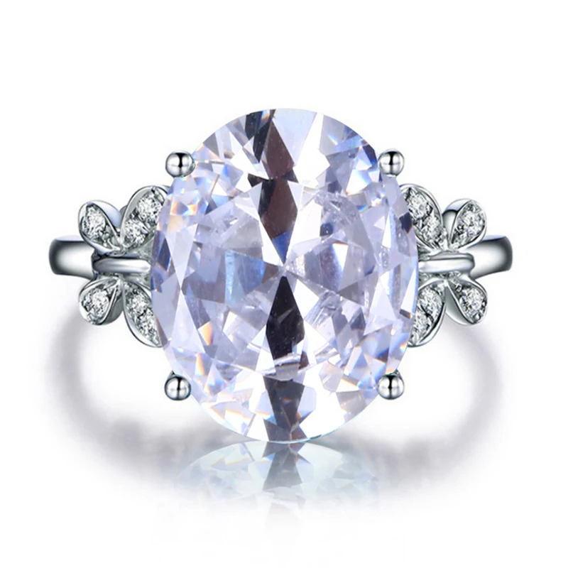 Silver Ring Gemstone Ring 925 Silver Butterfly Design Colorful For Women Wedding Christmas