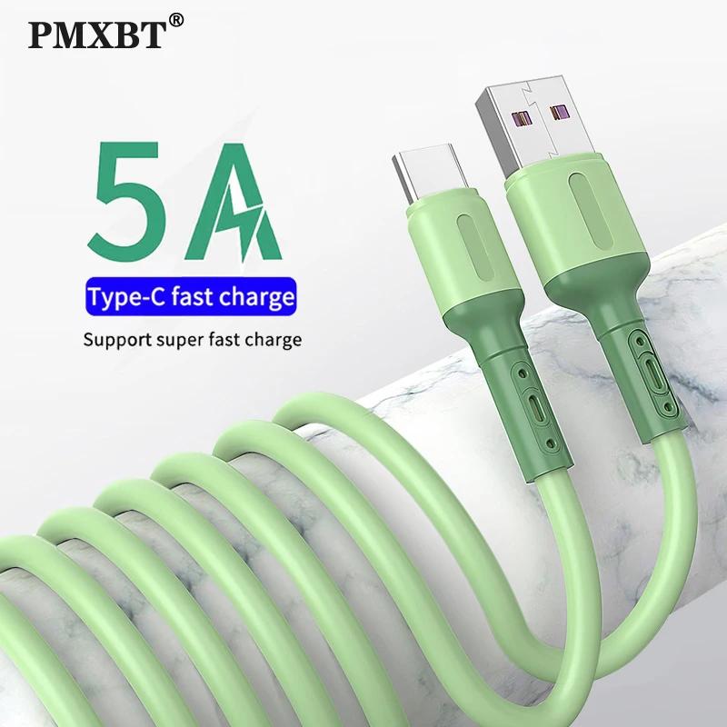5A USB кабель для передачи данных 1M/1 5 M/2M быстрой зарядки на борту самолета Type C Xiaomi