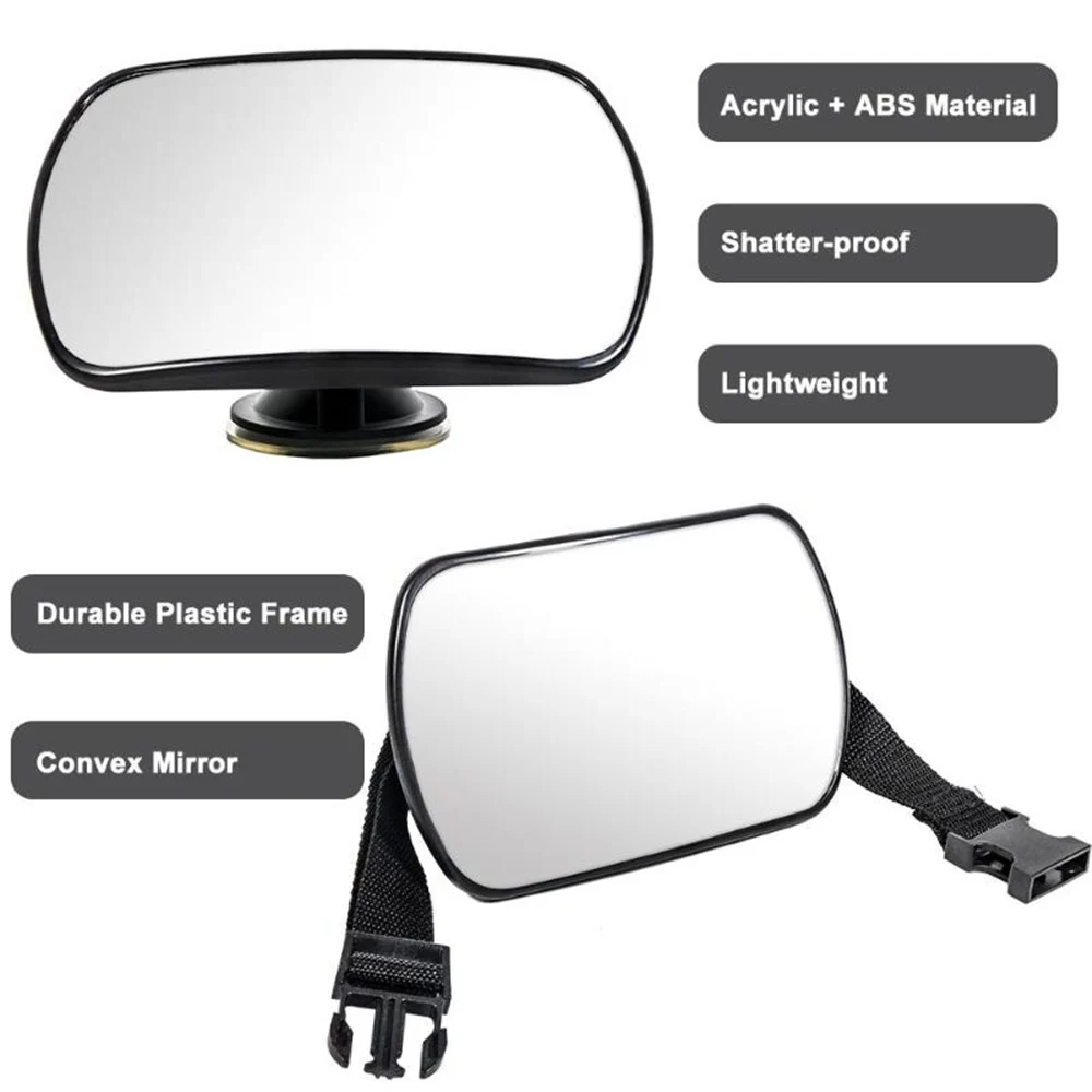 Baby Car Mirror Rear View Seat Mirrors For Windshield Headrest Sucker