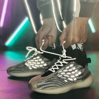 

New Reflective yeezys shoes mens shoes High quality Running shoes men sneakers comfortable Sports shoes men shoes sneakers women