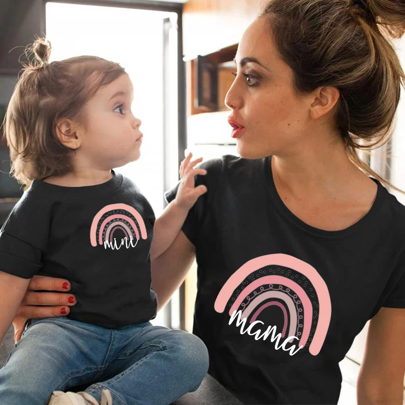Family Matching T-shirts Summer Mother Kids Outfit