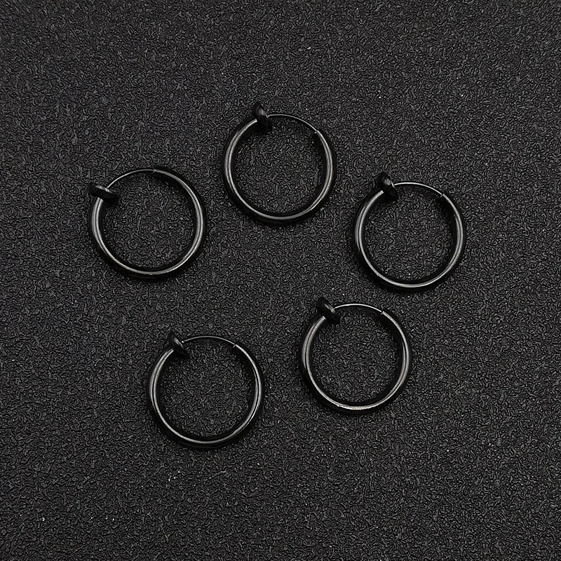 10pcs Stainless Steel Stealth Clip Earrings Hook without Piercing For Women Men