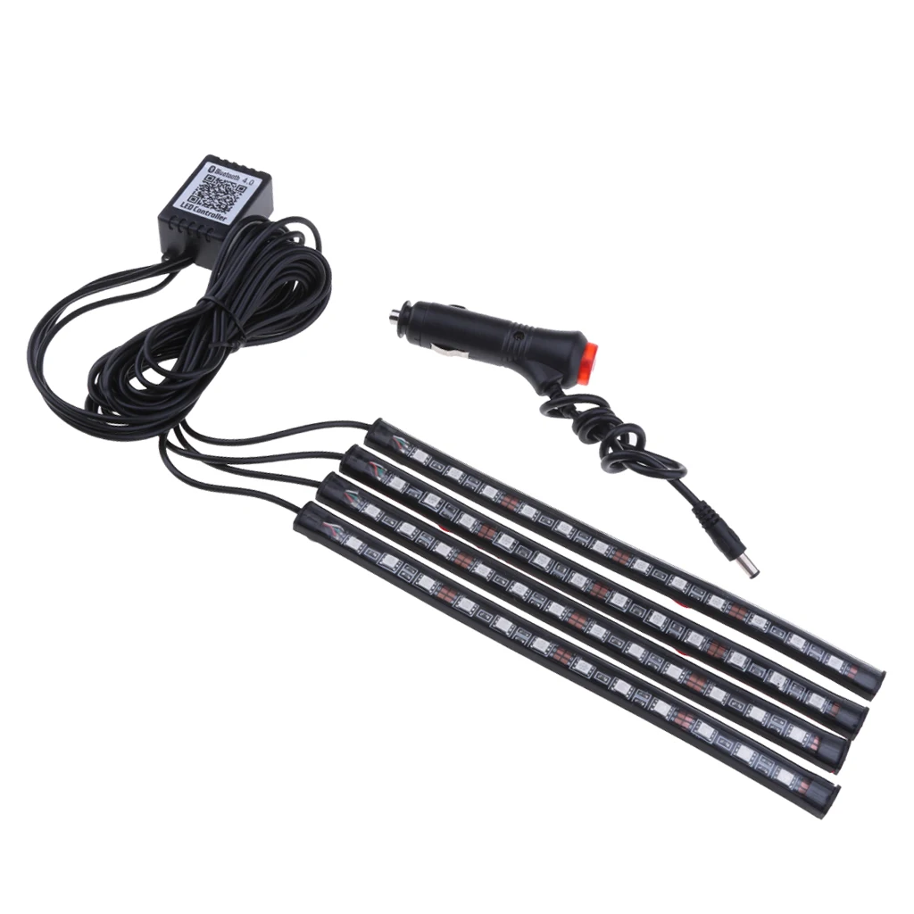 Car LED Strip Lights LED App Control Interior Lights Sound Active Function