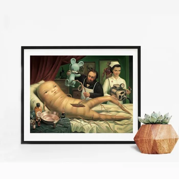 

The Birth By Mark Ryden Canvas Posters Prints Abstract Wall Art Painting Decorative Picture Modern Living Room Home Decoration