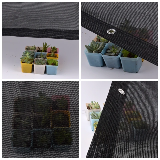 Hi-Minőségi Fekete-Uv-Ellenes Hdpe Árnyékolás Nettó Kültéri Napellenző Medence Zamatos Növényi Borító Menedék Napfény 90% Árnyék