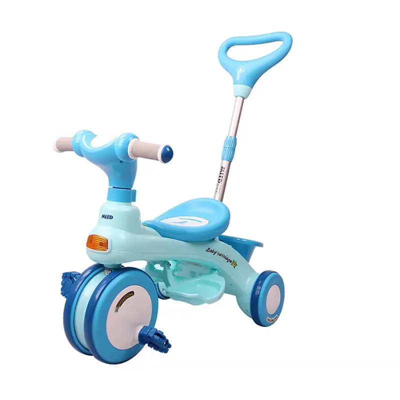 

Child Three Rounds Trolley Various Features Environmental Protection Safety Tire Widening Mute Pedal Car