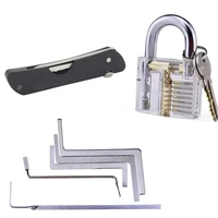 Top Quality H H Folding Locksmith Tool 6 In 1 Pocket Locksmith Set With Transparent Practice.jpg