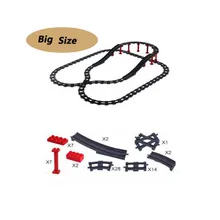 Большой размер сборные Кирпичи DIY трек совместим с Duploed Строительный блок Набор Детские игрушки сделай сам для детей развивающие подарки