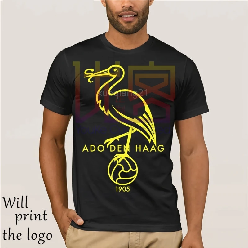 

ADO Den Haag club fans Tees T-Shirt Uomo FREDDO Logo classico della Moda De Residentie club Campionato Olanda Olanda Kyocera