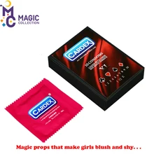 

Hot Sell Magic Toy CARDEX Beginner Magician Close-Up Tricks Playing Card into the Sleeve Props Magic that makes girls blush shy