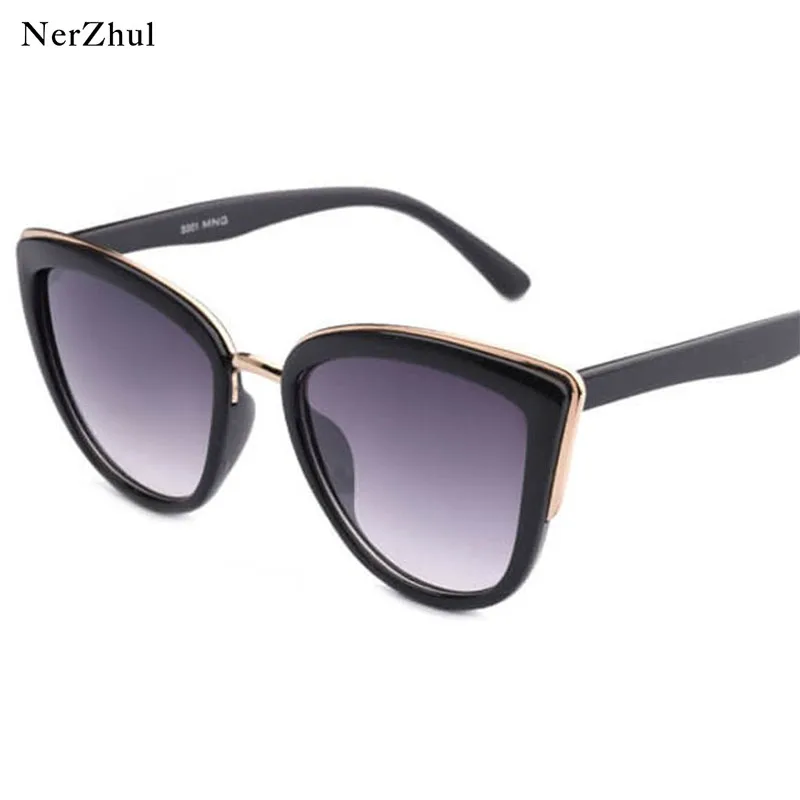 Солнцезащитные очки в стиле ретро кошачий глаз женские модные солнцезащитные с