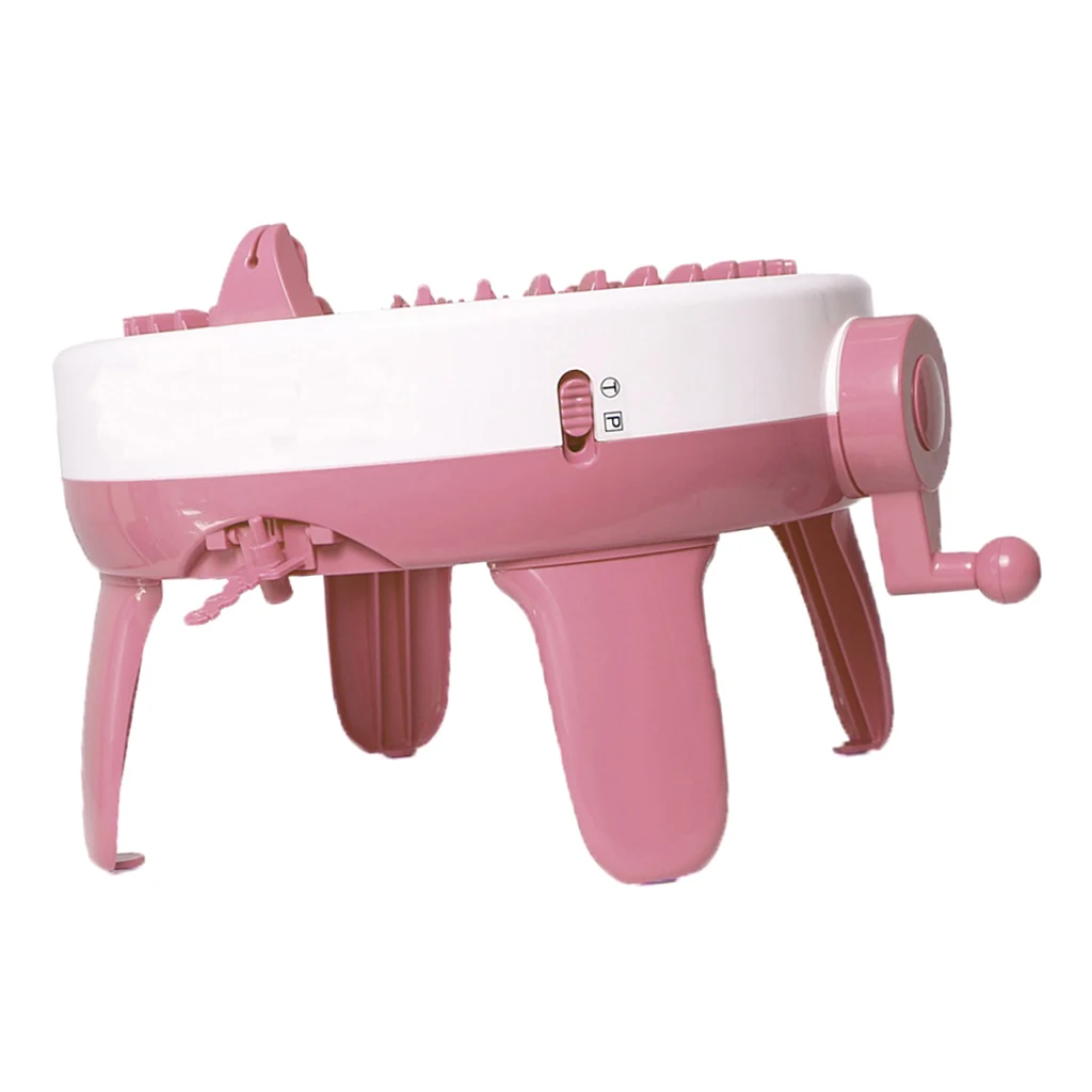 Knitting Machine, Smart Weaver Knitting Round Loom, Knitting Board Rotating Double Knit Loom Machine,40 Needles DIY Toy Set