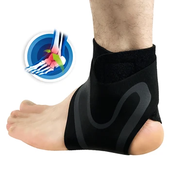 1Pc Sport Fitness Enkelbrace Verstelbare Elastische Voet Verstuiking Ondersteuning Bandage Guard Protector Sport Verstuiking Preventie Enkel