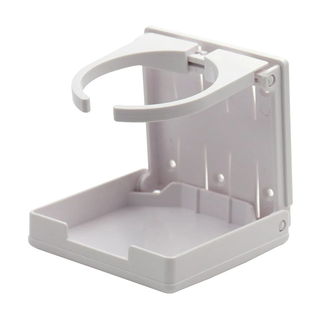 Adjustable Folding White Nylon Drink Cup Holder For Boat Marine Caravan Car.