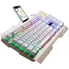 Zhuiguangbao Keyboard G700 Wired Laptop Computer Mechanical Feeling Metal Luminous Mobile Phone Bracket Gaming Keyboard ► Photo 2/5