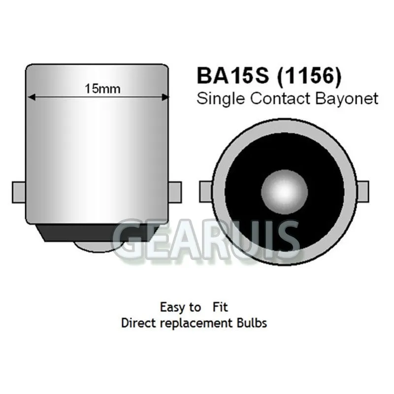 100X Стекло чехол 1156 ba15s 1157 bay15d bau15s py21w 18 smd 3030 led convext Авто Сигнал поворота, стоп-сигналы автомобиля СИД drl остановить лампы 12V