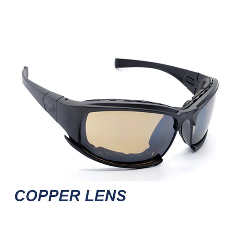 Outdoor Hiking Protective Army Men's Sunglasses 4 Lens 2021 Tactical Daisy X7 Polarized Glasses Airsoft Shooting Military Goggle