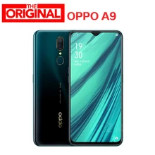 Мобильный телефон OPPO A9 4G Android 8,1 LTE MT6771V Восьмиядерный 6,5" 6+ 128G мобильный телефон с отпечатком пальца 16MP 3D корпус 4020mAh