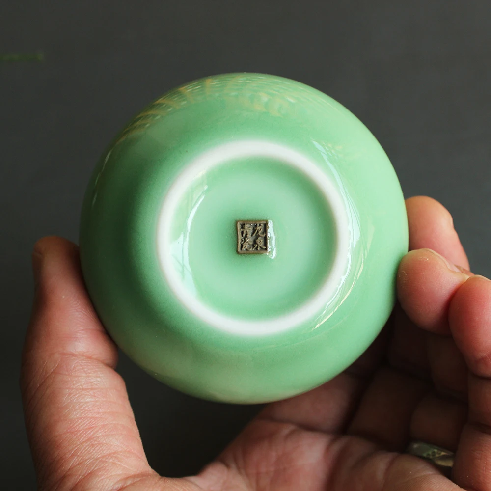 Китайский Longquan Celadon фарфор 90 мл чайная церемония посуда для напитков офисный