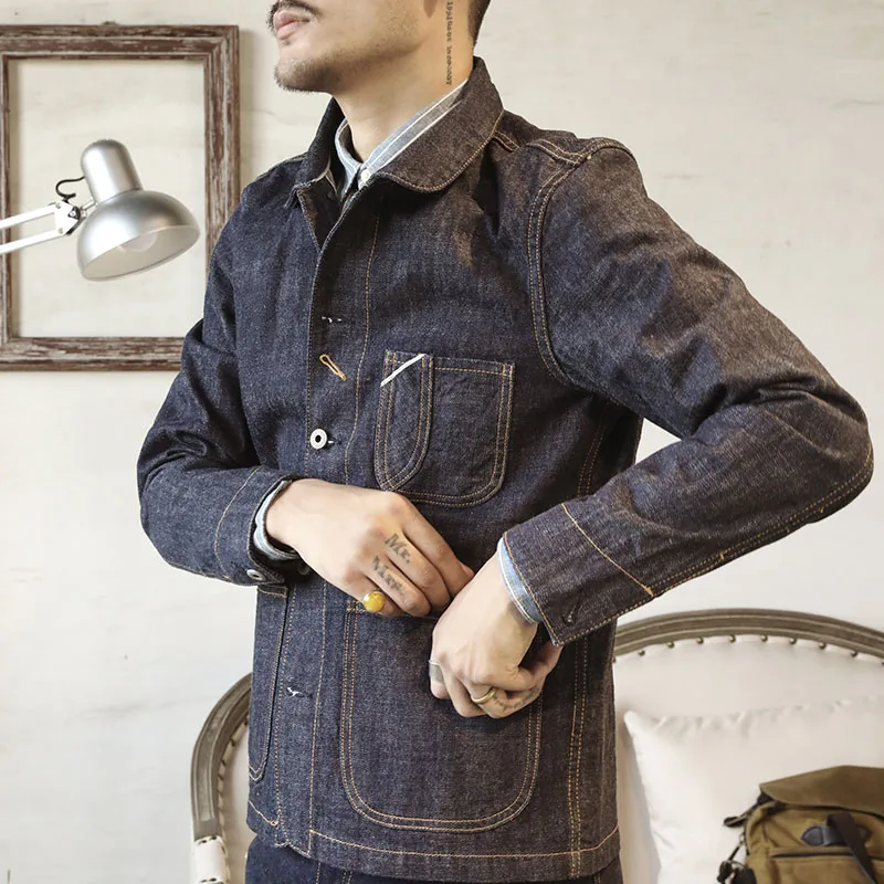 TB 0001 прочтите описание! Азиатский размер 14 Oz хлопковая джинсовая куртка