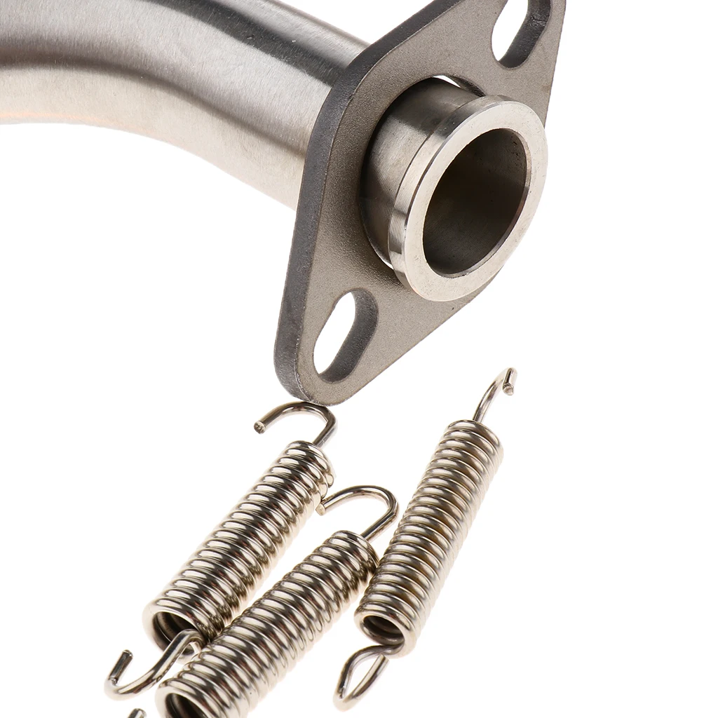Motorcycle Slip On Exhaust Middle Link Hose Adapter Connector For Yamaha N MAX155