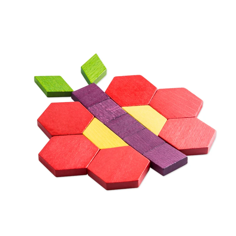 MiDeer Color Building Blocks Geometric Shape Color Cognition Building Wooden Blocks Children Building Blocks Toy Christmas Gift