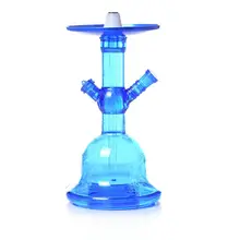 Акриловый светодиодный светильник трубка для кальяна набор наргиле кальян с Чича пластиковый шланг керамический табак ароматизатор чаша для угля щипцы